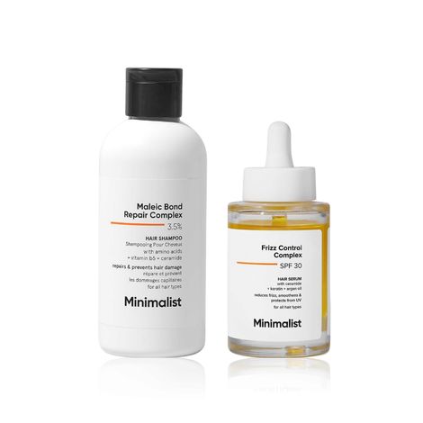 Buy Minimalist Frizz Control Shampoo (100 ml) & Serum (50 ml) Solution Combo of 2-Purplle