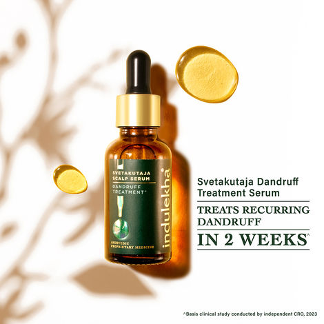 Buy Indulekha Svetakutuja Dandruff Treatment Scalp Serum 30 ml |Ayurvedic serum for dandruff treatment-Purplle