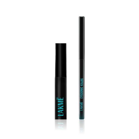 Buy Lakme Power Kajal & Liner Set (Eyeconic Kajal Deep Black – 0.35 gm + 9 to 5 Eyeconic Liquid Eyeliner – 4.5 ml) Combo of 2-Purplle
