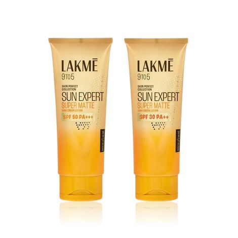 Buy Lakme Dual Defense Sunscreen Pack (Mat Sunscreen SPF 50 PA+++ – 50 ml + Matte Sunscreen SPF 30 PA++ – 50 ml) Combo of 2-Purplle