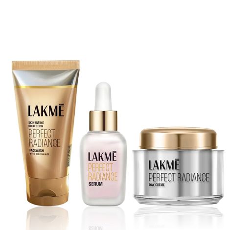 Buy Lakme Perfect Radiance Glow Pack (Brightening Facewash 50 gm + Day Cream 50 gm + Serum 30 ml )-Purplle