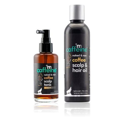 Buy mCaffeine Hair Growth Duo (Hair oil 200ml + Scalp Tonic 100ml)-Purplle
