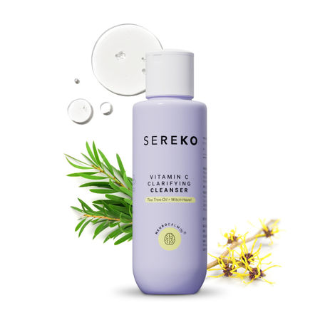 Buy SEREKO Vitamin C Clarifying Cleanser for Glowing & Brightening Skin for Acne, Dark Spots & Excess Oil Face Wash 15ml-Purplle