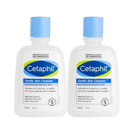 Buy Cetaphil Gentle Skin Cleanser Pack of 2 (125 ml*2)-Purplle