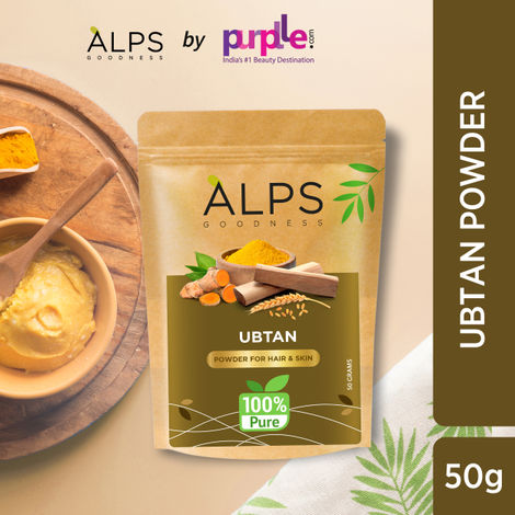 Buy Alps Goodness Powder - Ubtan (50 gm) | 100% Natural Powder | No Chemicals, No Preservatives, No Pesticides | Detan Face Pack | Tan Removal Face Pack-Purplle