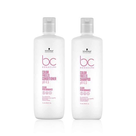 Buy Schwarzkopf Professional Bonacure pH 4.5 Color Freeze [Conditioner + Shampoo for Colored Hair 1000 ml] Combo of 2-Purplle