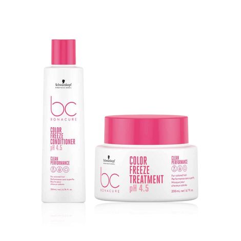 Buy Schwarzkopf Professional Bonacure pH 4.5 Color Freeze [Conditioner + Treatment&nbsp;Masque 200 ml] Combo of 2-Purplle