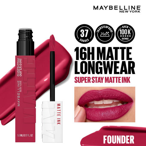 Buy Maybelline NY SuperStay Matte Ink Lipstick, The Archies Collection,Founder, 5 ml-Purplle