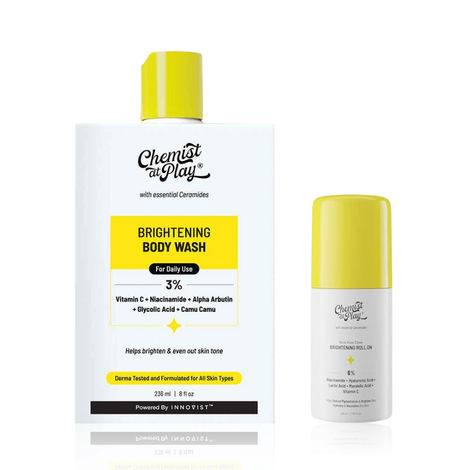 Buy Chemist at Play Body Brightening Duo (Body Wash 236 ml + Roll On 40 ml)-Purplle