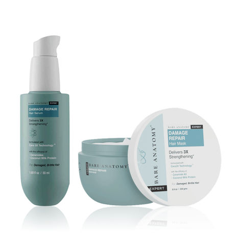 Buy Bare Anatomy Damage Repair Kit (Hair Mask 250 gm + Hair Serum 50 ml)-Purplle
