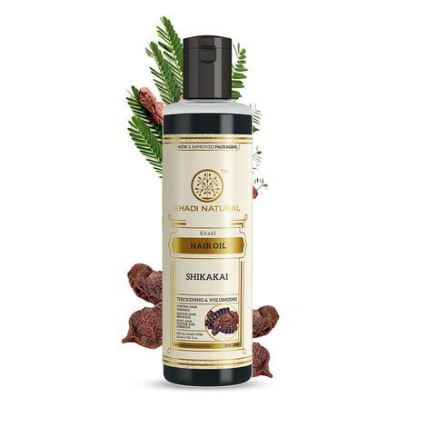 Buy Khadi Natural Shikakai Herbal Hair Oil - (210 ml)-Purplle