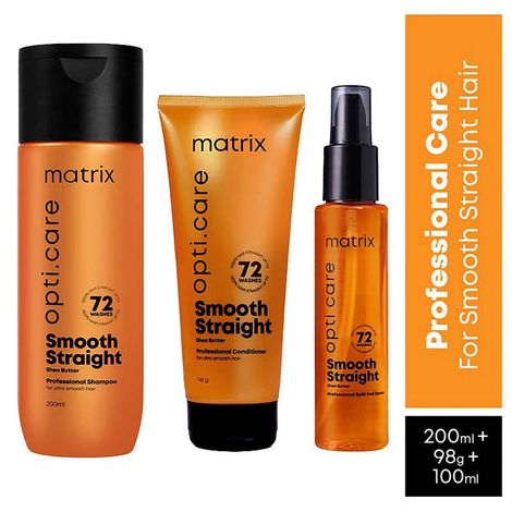 Buy Matrix Opti.Care Professional Shampoo for ANTI-FRIZZ Shampoo + Opti.Care Professional ANTI-FRIZZ Conditioner +ANTI-FRIZZ Hair Serum (200 ml + 98 gm +100 ml) Combo of 3-Purplle