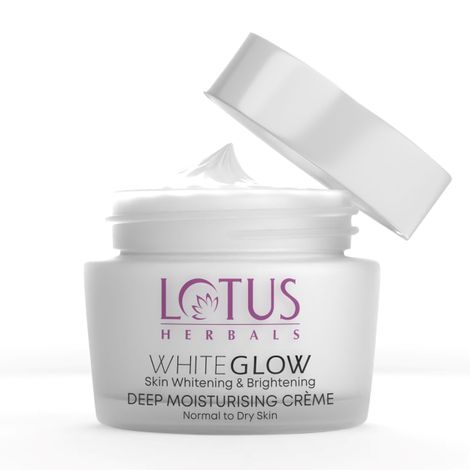 Buy Lotus Herbals Whiteglow Skin Whitening & Brightening Deep Moisturising Cream SPF 20 | PA+++ | 60 gm-Purplle