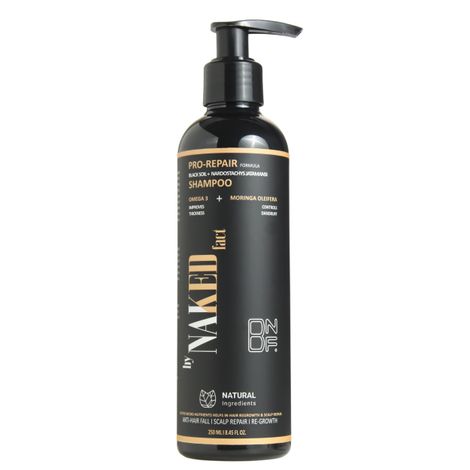 Buy By Naked Fact Pro Repair Anti Hairfall Shampoo| 5X Hair Fall Control Scalp Cleaning & Strengthening | Contains Black Soil, Nardostachys Jatamansi, Omega 3 & Moringa Oleifera | For All Hair Types | For Women & Men | 250 ml-Purplle