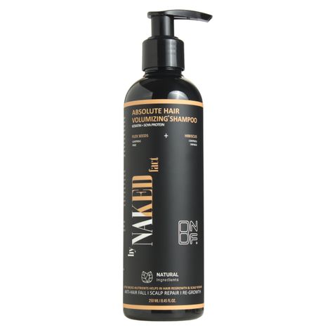 Buy By Naked Fact Absolute Hair Volumizing Shampoo| Control Itchy Scalp, Frizz & Dryness | Intense Ph Balance | Anti-Pollution | Contains Soya Protein, Hydrolysed Keratin, Vitamin-B5 & Caffeine | For All Hair Types | For Women & Men | 250 ml-Purplle