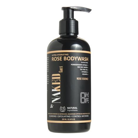 Buy By Naked Fact Ultra Hydrating Rose Body Wash | Refreshing Shower Gel For Deep Cleansing, Exfoliating, Hydrating, Oil Control | 6 Hours Sensual Feel | Infused With Red Rice Water, Vitamin E, Tea Tree Oil & Pomegranate Extracts -300 ml-Purplle