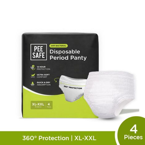 Buy Pee Safe Disposable Period Panties for Women (XL-XXL) - 4 Pc-Purplle