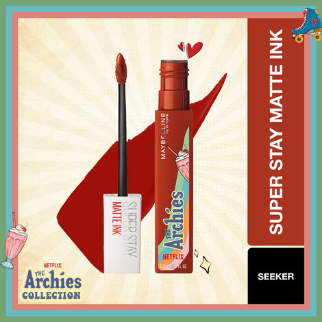 Buy Maybelline NY SuperStay Matte Ink Lipstick, The Archies Collection, Seeker, 5 ml-Purplle