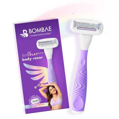 Buy Bombae Women Rollplay Glow Body Razor, 1 pc-Purplle
