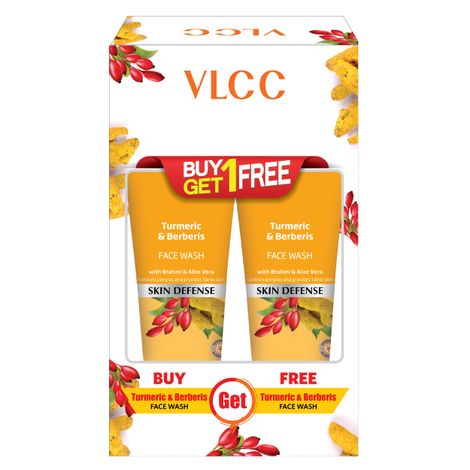 Buy VLCC Turmeric & Berberris Face Wash (150 ml) (Buy 1 Get 1 Free)-Purplle
