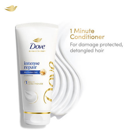 Buy Dove Intense Repair Conditioner, with Keratin Actives, 175 ml, for Hair Fall Control-Purplle