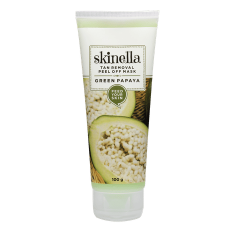 Buy Skinella Green Papaya Tan Removal Peel Off Mask (100 gm)-Purplle