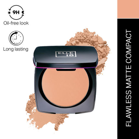 Buy Elle18 Lasting Glow Compact, 9Hrs Oil-Free, Vitamin E and C, Matte Finish, Pearl 9 gm-Purplle