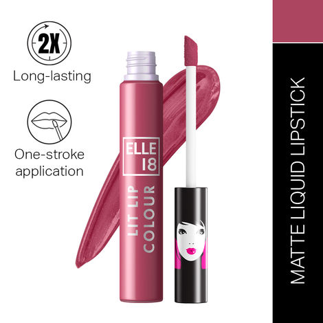 Buy Elle 18 Liquid Lip Color Mauve Opera 5.6 ml-Purplle