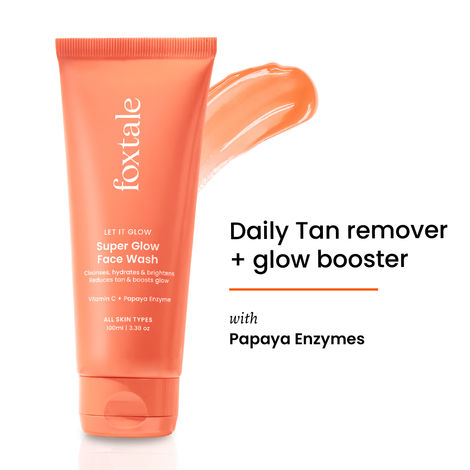 Buy Foxtale Super Glow Face Wash, reduces tan, Boosts Glow - 100 ml-Purplle