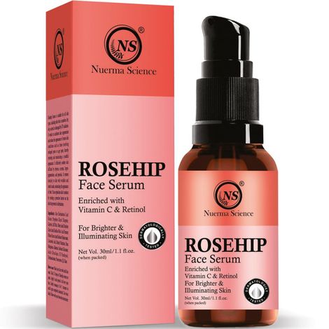 Buy Nuerma Science 15% Rosehip Face Serum with 10% Vitamin C & .5% Retinol For Illuminating Skin (30 ml)-Purplle