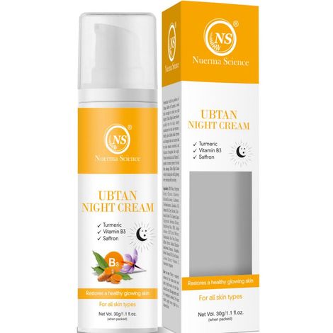 Buy Nuerma Science Ubtan Night Cream for Glowing Skin with Turmeric, Saffron & Vitamin B3 (30 gm)-Purplle
