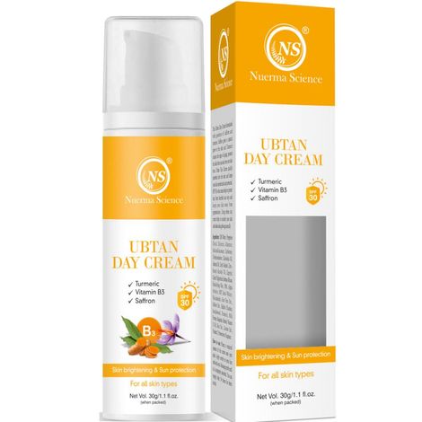 Buy Nuerma Science Ubtan Day Cream (SPF 30) with Turmeric, Vitamin B3 & Saffron for Skin Whitening (30 gm)-Purplle
