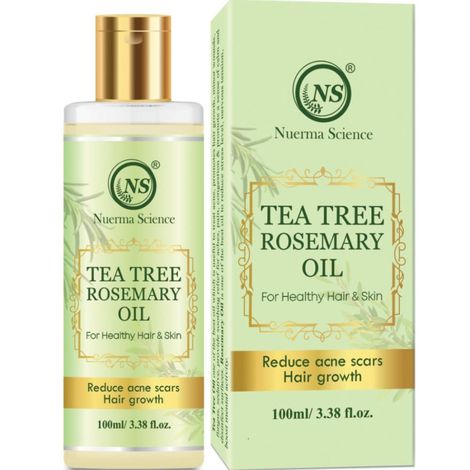 Buy Nuerma Science Tea Tree Rosemary Oil For Healthy Skin & Hair Growth & Anti Dandruff Hair Oil (100 ml)-Purplle