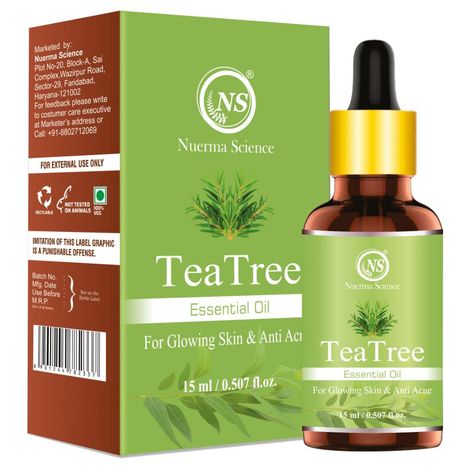 Buy Nuerma Science Tea Tree Essential Oil (100% Pure and Natural, Therapeutic Grade) After Bath Oil Hair Oil (15 ml)-Purplle