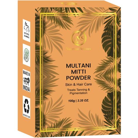 Buy Nuerma Science Organics Multani Mitti (Bentonite Clay) For Detoxifying and Rejuvenating Skin and Hair (100 gm)-Purplle