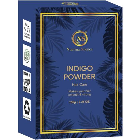 Buy Nuerma Science Indigo Powder Henna Mehndi For Black Hair Color (100 gm)-Purplle
