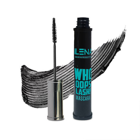 Buy Ilena Whoops Lash Mascara, 360° Curved Wand, Smudge-Proof, Volume Length And Curl, Clump-Free, Black (8 ml)-Purplle