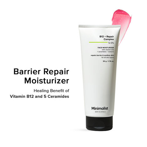 Buy Minimalist Vitamin B12 + Repair Complex 5.5% Face Moisturizer 50 gm-Purplle