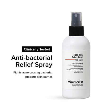 Buy Minimalist HOCl Skin Relief Spray 150ppm (220 ml)-Purplle
