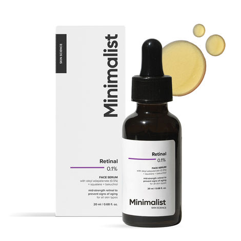 Buy Minimalist Retinal 0.1% Face Serum 20 ml-Purplle