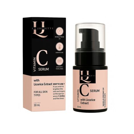 Buy La Joliette Brightening Face Serum with Vitamin C and Licorice Extract 30 ml-Purplle
