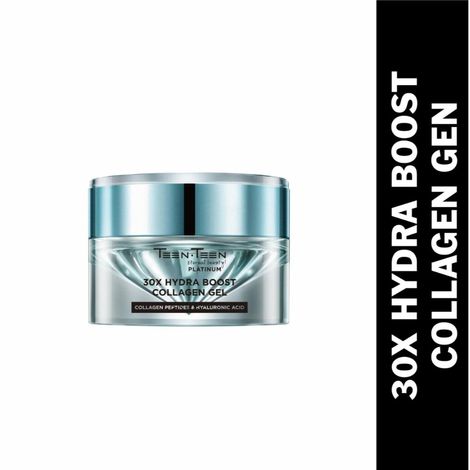 Buy Teen Teen Cosmetics 30X Hydra Boost Collagen Gel, Collagen Peptides & Hyaluronic Acid, Blue, 30 gm-Purplle