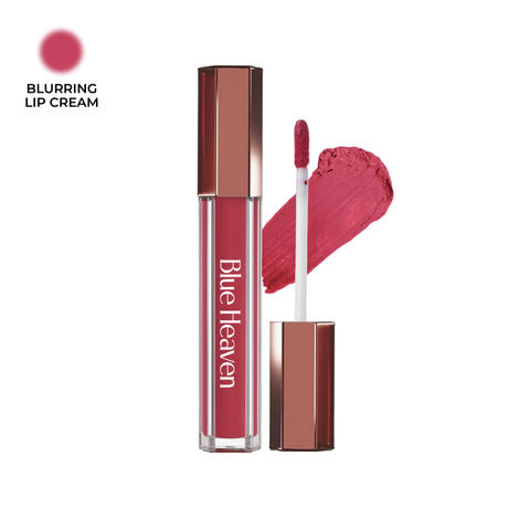 Buy Blue Heaven Roseate Blurring Lip Cream | Intense Color Payoff | Light Weight Mousse Texture | Hydrating & Plumping Liquid Lipstick for women | Enriched with Peptides, Hyaluronic Acid & Cocoa Butter, Etheral Rose, 3.5 ml-Purplle