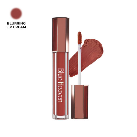 Buy Blue Heaven Roseate Blurring Lip Cream | Intense Color Payoff | Light Weight Mousse Texture | Hydrating & Plumping Liquid Lipstick for women | Enriched with Peptides, Hyaluronic Acid & Cocoa Butter, Cinnamon Taupe, 3.5 ml-Purplle