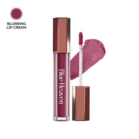 Buy Blue Heaven Roseate Blurring Lip Cream | Intense Color Payoff | Light Weight Mousse Texture | Hydrating & Plumping Liquid Lipstick for women | Enriched with Peptides, Hyaluronic Acid & Cocoa Butter, Mauve Whisper, 3.5 ml-Purplle