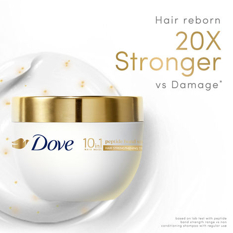 Buy Dove Peptide Bond Strength Hair Treatment Mask | 300 ml-Purplle