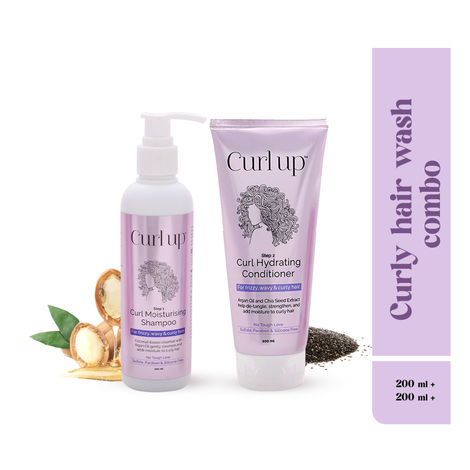 Buy Curl Up Wash Combo with Shampoo & Conditioner Combo of 2-Purplle