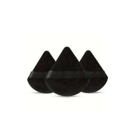 Buy Rhe Cosmetics Mini Triangle Pizza Powder Puff & Makeup Blender Sponge - Black (10 gm)-Purplle
