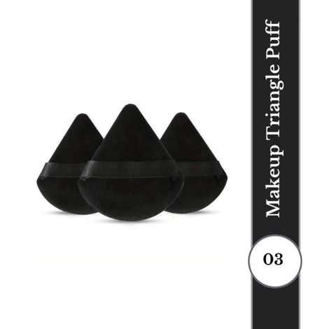 Buy Makeup By Siti Triangle Pizza Powder Puff & Makeup Blender Sponge - Black (10 gm)-Purplle
