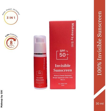 Buy Makeup By Siti Invisible Lighweight Matte Sunscreen, Spf 50+, Oil Control, Hyaluronic Acid & Vit E (30 ml)-Purplle